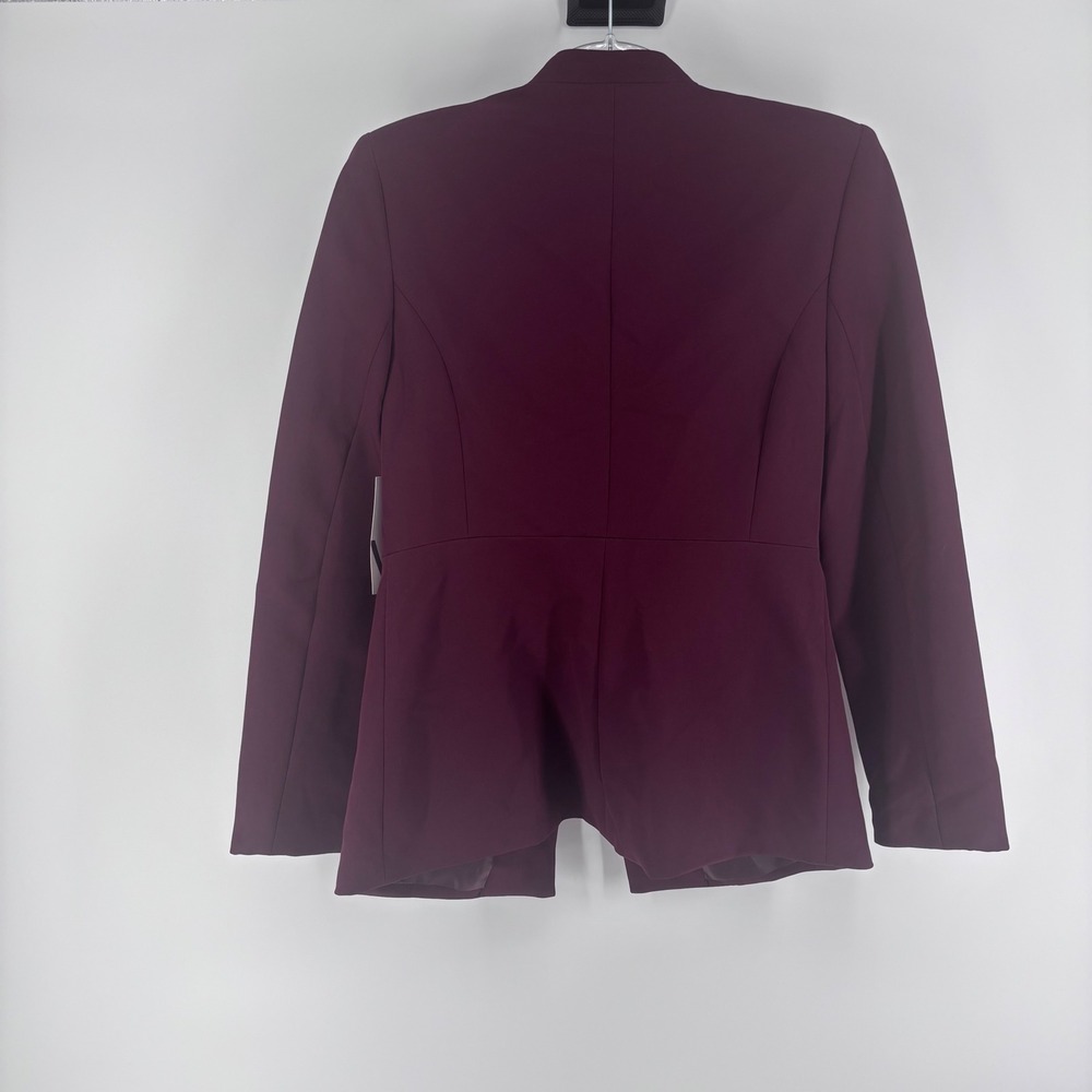 Worthington Women's Blazer Small S Plum Purple Open Front‎ Career Office Jacket - Picture 3 of 4